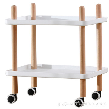 LSSJJは、固体木材のダイニングカーサイドテーブル